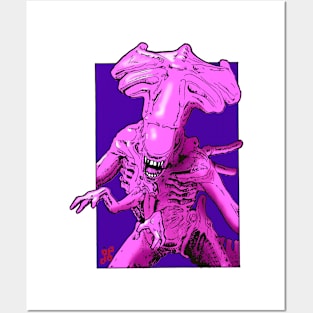Pink Alien Queen Posters and Art